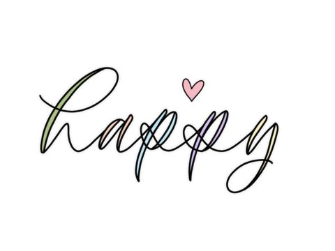 Happy Sticker