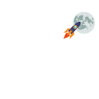 Mrshenriet moon fly flyyoutothemoon Sticker