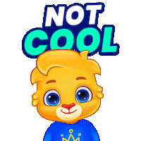 Not Cool Thumbs Down Sticker by Lucas and Friends by RV AppStudios