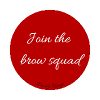 delarouge beauty brows delarouge join the brow squad Sticker