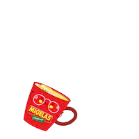 mayoraid snack simple mug noodle Sticker