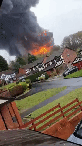 Large Fire Breaks Out at Industrial Estate in Kidderminster