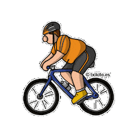 Txikito deporte bicicleta meta carrera Sticker