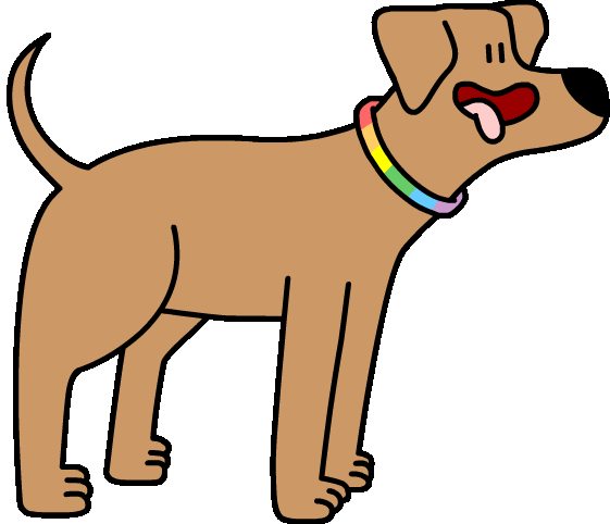 Happy Dog Sticker by Budapest Pride