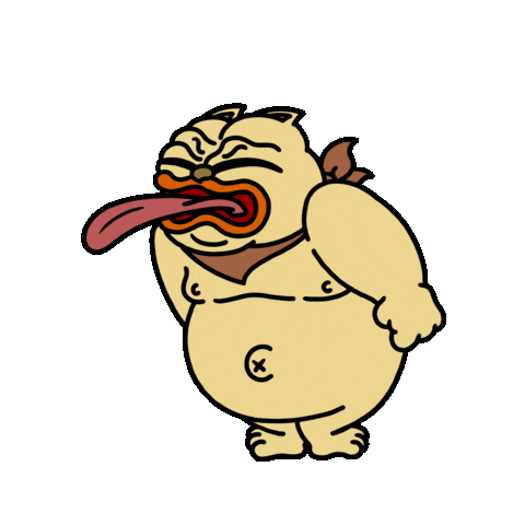 Tongue Solana Sticker by ChonkyCom