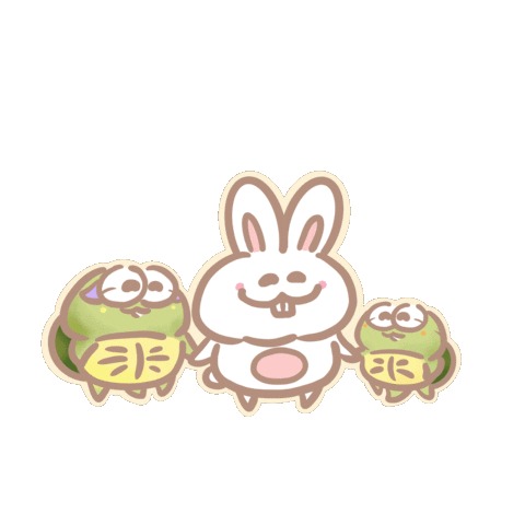 Happy Rabbit Sticker