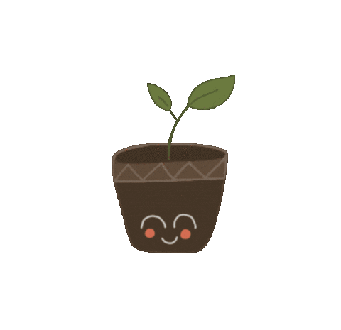 dibujaconale giphyupload happy feliz plant Sticker