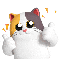 Thumbs-Up Cat GIF by Liberty Cats Emojis