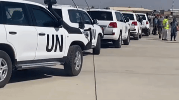 UN Vehicles Seen at Kabul Airport as Envoy Returns Following Doha Visit
