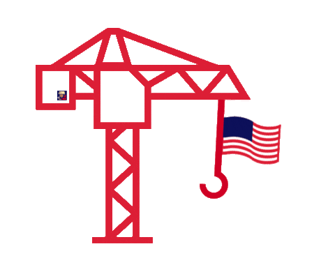 4Th Of July Flag Sticker by McCarthy Building Companies, Inc.