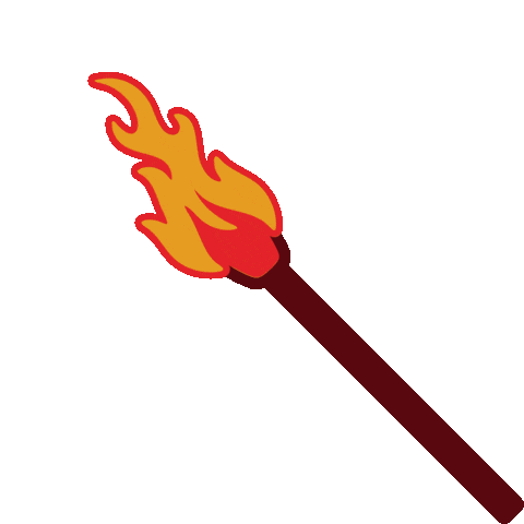 matchstrike giphyupload flame match matchbox Sticker