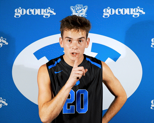 Sport Shut Up GIF by BYU Cougars