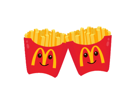 french fries mcdonalds Sticker by McDonald's Romania