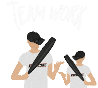 GCDE gorilla team work gcde gcde clothing Sticker
