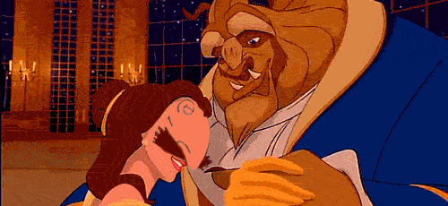 happy beauty and the beast GIF