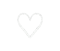 White Heart Love Sticker