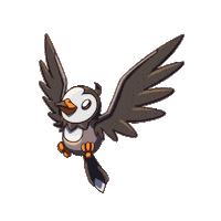 btdoodle starly btdoodle alfia Sticker