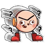 Confused Blur Sticker by VEQuestor