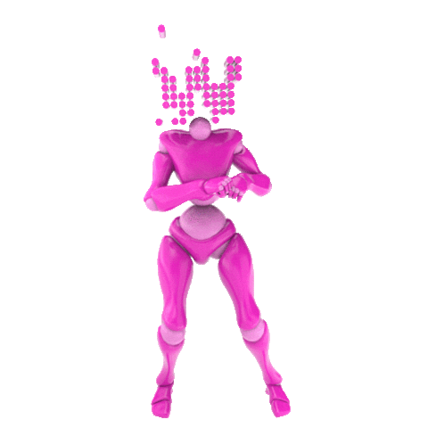 dance pink Sticker by Wildbytes