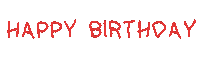 Happy Birthday H Sticker