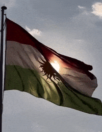 ahmed4bdullah flag kurdistan kurd kurdish GIF