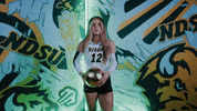 Volleyball Bison GIF by NDSU Athletics