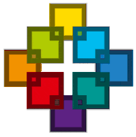 ekhnneumedier ekhn facetten facettenkreuz Sticker