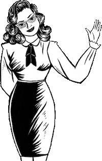 Black And White Hello Sticker by Digital Noir