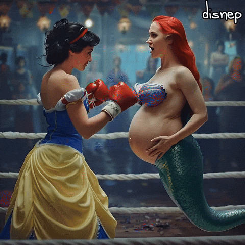 Lutte Snow White GIF