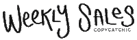 Weekly Sales Copycatchic Sticker by Reichel Broussard | copycatchic