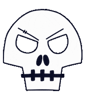 Angry Halloween Sticker