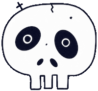 Halloween Skull Sticker