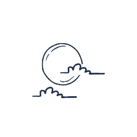 Sun Moon Sticker by The Tree Center