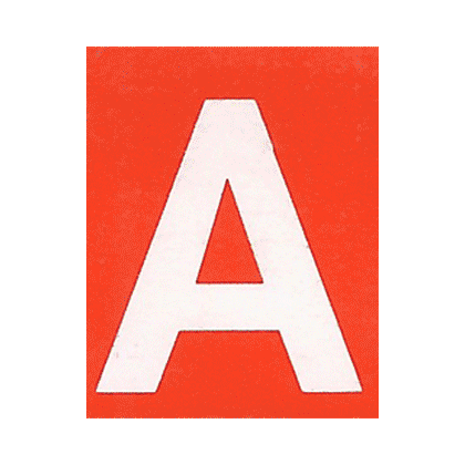 Typography Alphabet Sticker