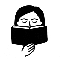Read A Book Illustration GIF by Laura Salaberry