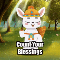 Count Your Blessings Gratitude GIF by Llamaozi