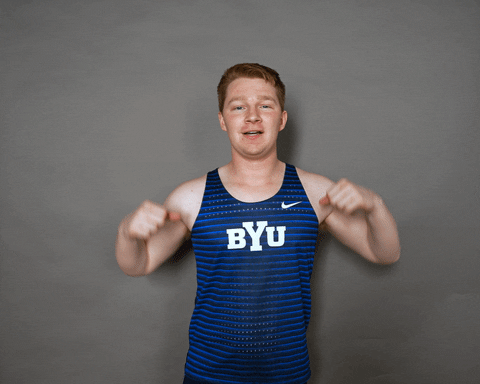 Celebration Scream GIF by BYU Cougars