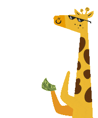 OGirafinha money kim kardashian rico compras Sticker