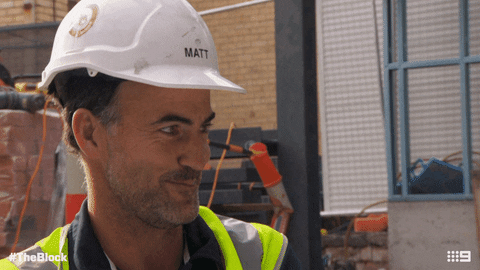 Channel 9 Blockhead GIF by The Block