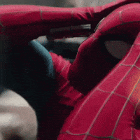Stressed Spider-Man GIF