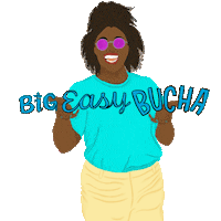 Neon Love Sticker by Big Easy Bucha