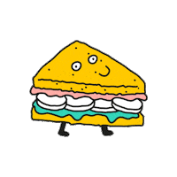 Happy Sandwich Sticker by OMYMAISON