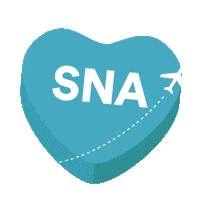 Orange County Conversation Heart Sticker by Alaska Airlines