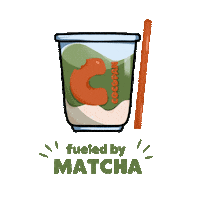 Matcha Fuel Sticker by Cocopan