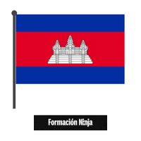Cambodia Flag Sticker by Formación Ninja