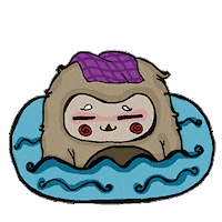 Relaxed Animation Sticker by Florens Debora