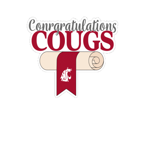 Washington State University Go Cougs Sticker by WSU Pullman