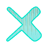 X Cross Sticker by jorgemariozuleta