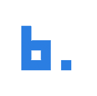 B Sticker by Bricx Vastgoed