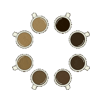 studioespresso circle clock caffeine shades Sticker